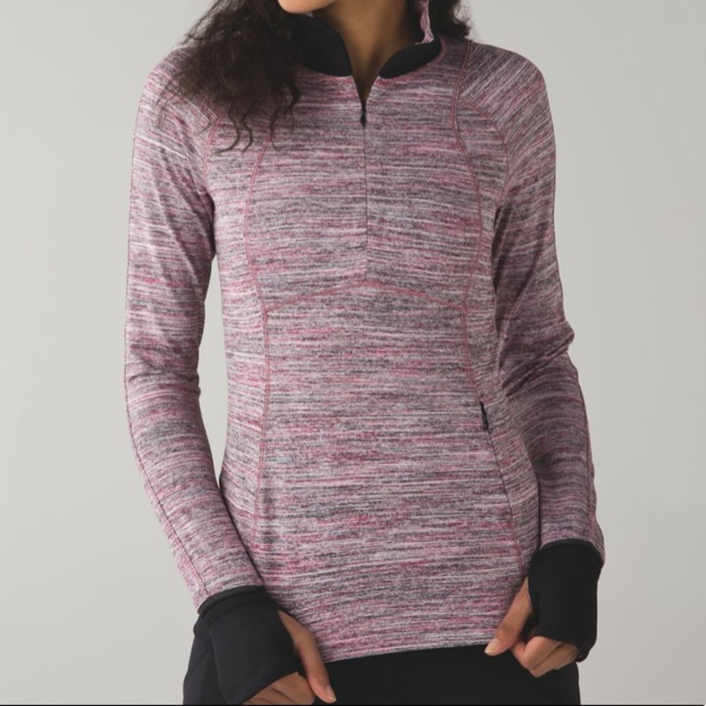 Lululemon Runderful Space Dye Berry Pullover